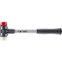 HALDER SIMPLEX Schonhammer Ø 30 mm Plastik rot / Nylon mit verstärktem Tempergussgehäuse und Fiberglasstiel