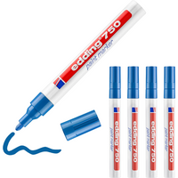 5 x edding 750 Lackmarker blau im Set