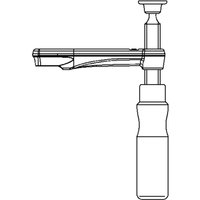 BESSEY Gleitbügel kpl. m. Holzgriff GZ20 (Auslad. 100 mm)