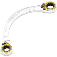Draper Expert Hi Torq Double Ring Ratchet Half Moon Spanner 11mm x 13mm Draper Expert Hi Torq Double Ring Ratchet Half Moon Spanner 11mm x 13mm