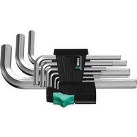 950 SM N 9 Piece Chrome Plated Hex Key Set