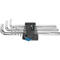 9 Piece Holding Function Chrome Plated Hex Key Set