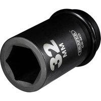 Draper Expert 1" Drive Deep Hexagon Impact Socket Metric 1" 32mm Draper Expert 1" Drive Deep Hexagon Impact Socket Metric 1" 32mm