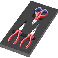 9781 Foam Insert Tray 3 Piece Knipex Pliers Scissors Set