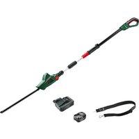 Bosch UNIVERSALHEDGEPOLE P4A 18v Cordless Telescopic Pole Hedge Trimmer 430mm 1 x 4ah Li-ion Battery Charger