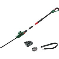 Bosch UNIVERSALHEDGEPOLE P4A 18v Cordless Telescopic Pole Hedge Trimmer 430mm 1 x 6ah Li-ion Battery Charger