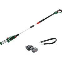 Bosch UNIVERSALCHAINPOLE P4A 18v Cordless Telescopic Pole Tree Pruner 200mm 1 x 6ah Li-ion Battery Charger