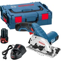 Bosch GKS 12 V-LI 12v Cordless Circular Saw 2 x 2ah Li-ion Battery Charger Case