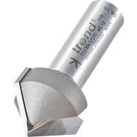 Trend Chamfer V Groove Router Cutter 25.4mm 13mm 1/2" Trend Chamfer V Groove Router Cutter 25.4mm 13mm 1/2"