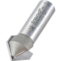 Trend Chamfer V Groove Router Cutter 19.1mm 9.2mm 1/2" Trend Chamfer V Groove Router Cutter 19.1mm 9.2mm 1/2"