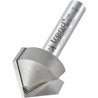 Trend Chamfer V Groove Router Cutter 19.1mm 9.2mm 1/4" Trend Chamfer V Groove Router Cutter 19.1mm 9.2mm 1/4"