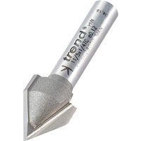 Trend Chamfer V Groove Router Cutter 12.7mm 10.3mm 1/4" Trend Chamfer V Groove Router Cutter 12.7mm 10.3mm 1/4"