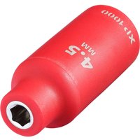 Draper XP1000 1/4" Drive VDE Insulated Hexagon Socket 1/4" 4.5mm Draper XP1000 1/4" Drive VDE Insulated Hexagon Socket 1/4" 4.5mm