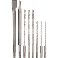 Bosch - 2607017376 SDS-plus-3 Carbide Hammer Drill Bit Chisel Set 8 Pcs