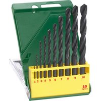 10 Piece HSS R Drill Bit Set