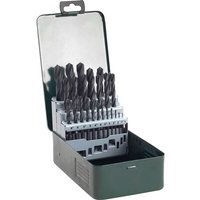 25 Piece HSS R Drill Bit Set