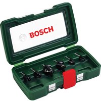 Bosch 6 Piece 1/4" Router Bit Set