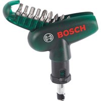 Ratchet T Handle Screwdriver 9 Piece Bit Set