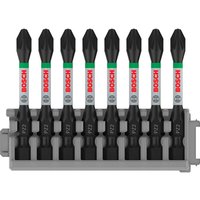 Bosch PRO 8 Piece Impact Control Pozi PZ2 Screwdriver Bit Set