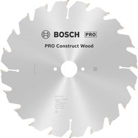 Bosch PRO Construct Nail Proof Wood Cutting Table Saw Blade 250mm 20T 30mm