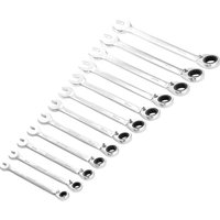 Draper Hi Torq 12 Piece Reversible Ratchet Combination Spanner Set Draper Hi Torq 12 Piece Reversible Ratchet Combination Spanner Set