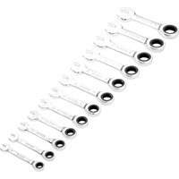 Draper Hi-Torq 12 Piece Stubby Ratchet Combination Spanner Set Draper Hi-Torq 12 Piece Stubby Ratchet Combination Spanner Set