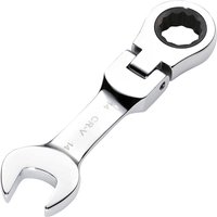 Draper Hi-Torq Stubby Flexible Head Ratchet Combination Spanner 14mm Draper Hi-Torq Stubby Flexible Head Ratchet Combination Spanner 14mm