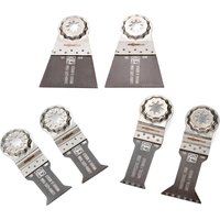 6 Piece Starlock Plus Oscillating Tool Wood Metal Cutting Blade Set