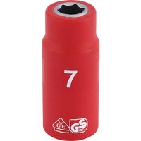 Draper 1/4" Drive VDE Fully Insulated Hexagon Socket Metric 1/4" 7mm Draper 1/4" Drive VDE Fully Insulated Hexagon Socket Metric 1/4" 7mm