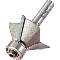Trend Bearing Guided Triple Flute Chamfer Router Bit 34mm 11mm 1/4" Trend Bearing Guided Triple Flute Chamfer Router Bit 34mm 11mm 1/4"