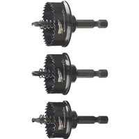 Milwaukee 3 Piece Shockwave Impact Duty Holesaw Set
