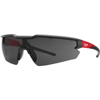 Milwaukee Safety Glasses, Scratch Resistant, Fog Resistant, Grey, Black, Red, Polycarbonate
