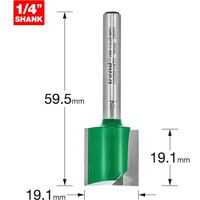 Trend CRAFTPRO Two Flute Straight Router Cutter 19.1mm 19.1mm 1/4" Trend CRAFTPRO Two Flute Straight Router Cutter 19.1mm 19.1mm 1/4"
