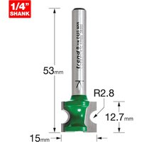 Trend CRAFTPRO Staff Bead Router Cutter 2.8mm 12.7mm 1/4" Trend CRAFTPRO Staff Bead Router Cutter 2.8mm 12.7mm 1/4"