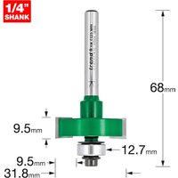 Trend CRAFTPRO One Piece Slotting Router Cutter 9.5mm 31.8mm 1/4" Trend CRAFTPRO One Piece Slotting Router Cutter 9.5mm 31.8mm 1/4"