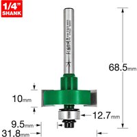 Trend CRAFTPRO One Piece Slotting Router Cutter 10mm 31.8mm 1/4" Trend CRAFTPRO One Piece Slotting Router Cutter 10mm 31.8mm 1/4"