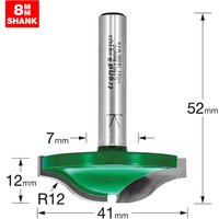 Trend CRAFTPRO Raised Panel Ogee Router Cutter 41mm 12mm 8mm Trend CRAFTPRO Raised Panel Ogee Router Cutter 41mm 12mm 8mm