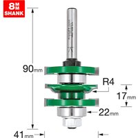 Trend CRAFTPRO Bearing Guided Easyset Ogee Router Cutter 41mm 17mm 8mm Trend CRAFTPRO Bearing Guided Easyset Ogee Router Cutter 41mm 17mm 8mm