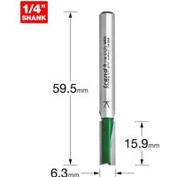 Trend CRAFTPRO Two Flute Straight Router Cutter 6.3mm 16mm 1/4" Trend CRAFTPRO Two Flute Straight Router Cutter 6.3mm 16mm 1/4"
