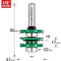 Trend CRAFTPRO Bearing Guided Easyset Ogee Router Cutter 41mm 17mm 1/2" Trend CRAFTPRO Bearing Guided Easyset Ogee Router Cutter 41mm 17mm 1/2"