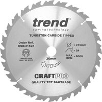 Trend CRAFTPRO Wood Cutting Saw Blade