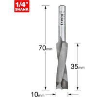Trend CRAFTPRO Router Dowel Drill 10mm 35mm 1/4" Trend CRAFTPRO Router Dowel Drill 10mm 35mm 1/4"
