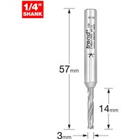 Trend CRAFTPRO Router Dowel Drill 3mm 14mm 1/4" Trend CRAFTPRO Router Dowel Drill 3mm 14mm 1/4"