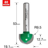 Trend CRAFTPRO Radius Router Cutter 19.1mm 12.7mm 8mm Trend CRAFTPRO Radius Router Cutter 19.1mm 12.7mm 8mm
