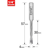 Trend CRAFTPRO Router Dowel Drill 4mm 35mm 1/4" Trend CRAFTPRO Router Dowel Drill 4mm 35mm 1/4"