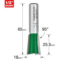 Trend CRAFTPRO Stair Jig Housing Dovetail Router Cutter 19mm 26mm 1/2" Trend CRAFTPRO Stair Jig Housing Dovetail Router Cutter 19mm 26mm 1/2"