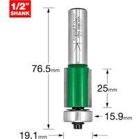 Trend CRAFTPRO Bearing Guided Trimmer Router Cutter 19.1mm 25mm 1/2" Trend CRAFTPRO Bearing Guided Trimmer Router Cutter 19.1mm 25mm 1/2"