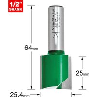 Trend CRAFTPRO Two Flute Straight Router Cutter 25.4mm 25mm 1/2" Trend CRAFTPRO Two Flute Straight Router Cutter 25.4mm 25mm 1/2"