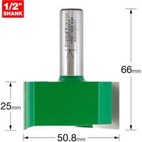 Trend CRAFTPRO Two Flute Straight Router Cutter 50.8mm 25mm 1/2" Trend CRAFTPRO Two Flute Straight Router Cutter 50.8mm 25mm 1/2"