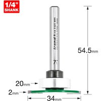 Trend CRAFTPRO Weatherseal Groover Router Cutter 34mm 2mm 1/4" Trend CRAFTPRO Weatherseal Groover Router Cutter 34mm 2mm 1/4"